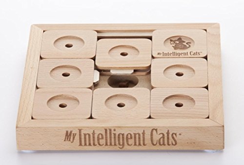 My Intelligent Interaktives Katzenspielzeug aus Holz Cat' Sudoku Profi