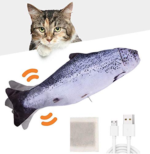 Huarumei Flippity Fish Katzenspielzeug Elektrisch Fisch, Katze Spielsachen Flipity Fisch USB mit...