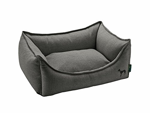 HUNTER Livingston Hundesofa, Hundebett, Strukturstoff, klassisch, L, anthrazit