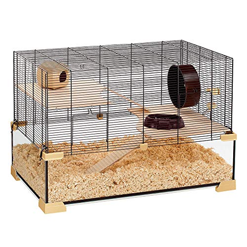 Ferplast Käfig für Hamster oder Mäuse KARAT 80 Kleine Nagetiere, Zwei Ebenen mit Zubehör, aus...