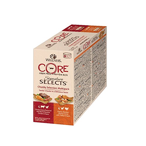 Wellness CORE Signature Selects / Katzenfutter Nass / Getreidefrei / Hoher Fleischanteil / Chunky...